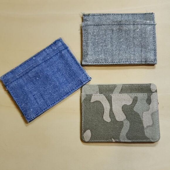 Slim Wallet To The Market Organic Cotton Slim Cardholder Lot Of 3, 4x3 - Picture 2 of 8